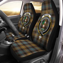 ScotsTee Shop Scottish Watson (Wate Watt) Weathered Clan Crest Tartan Car Seat Covers