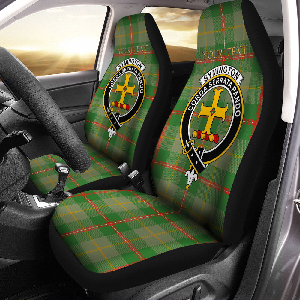 ScotsTee Shop Scottish Symington Ancient Clan Crest Tartan Car Seat Covers