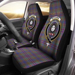 ScotsTee Shop Scottish Pitcairn Hunting Weathered Clan Crest Tartan Car Seat Covers