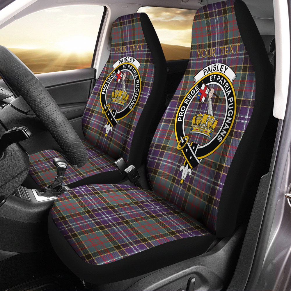 ScotsTee Shop Scottish Paisley Drennan (Drennan Drennan) Weathered Clan Crest Tartan Car Seat Covers