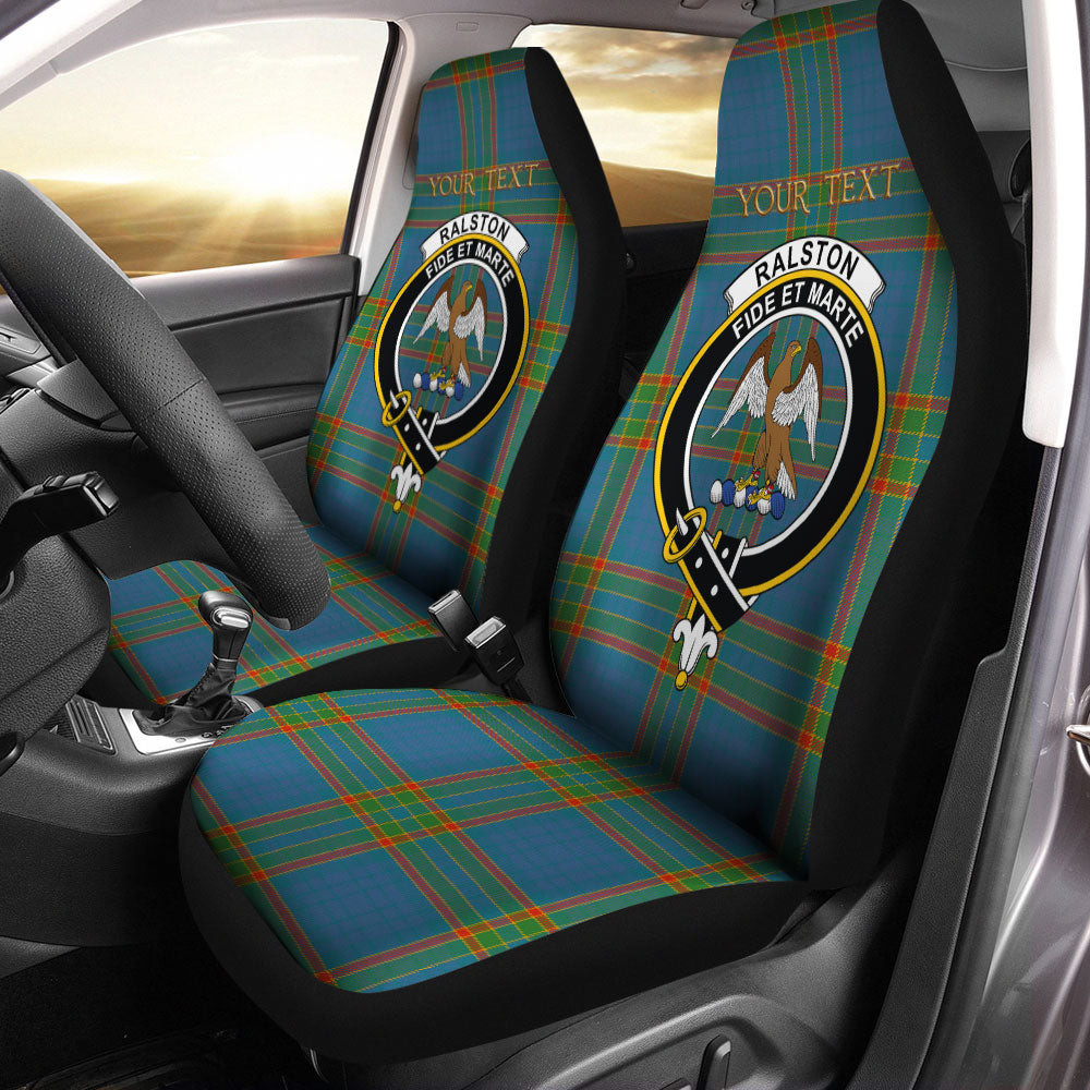 ScotsTee Shop Scottish Ralston UK Ancient Clan Crest Tartan Car Seat Covers