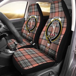 ScotsTee Shop Scottish Napier Rose Ancient Clan Crest Tartan Car Seat Covers