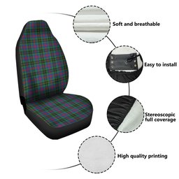 ScotsTee Shop Scottish Wood Modern Clan Crest Tartan Car Seat Covers