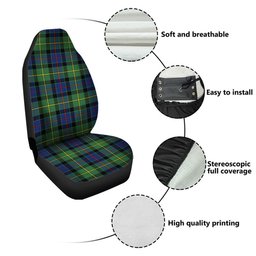 ScotsTee Shop Scottish Tait Modern Clan Crest Tartan Car Seat Covers