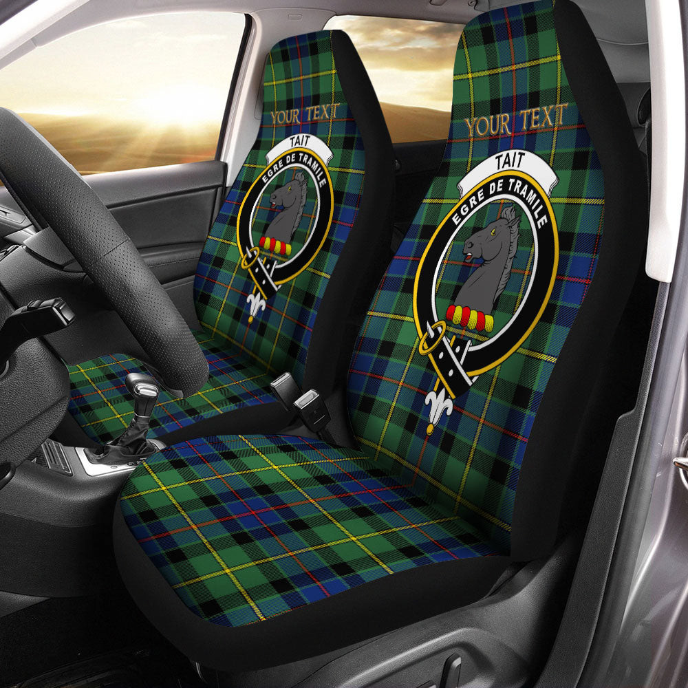ScotsTee Shop Scottish Tait Modern Clan Crest Tartan Car Seat Covers