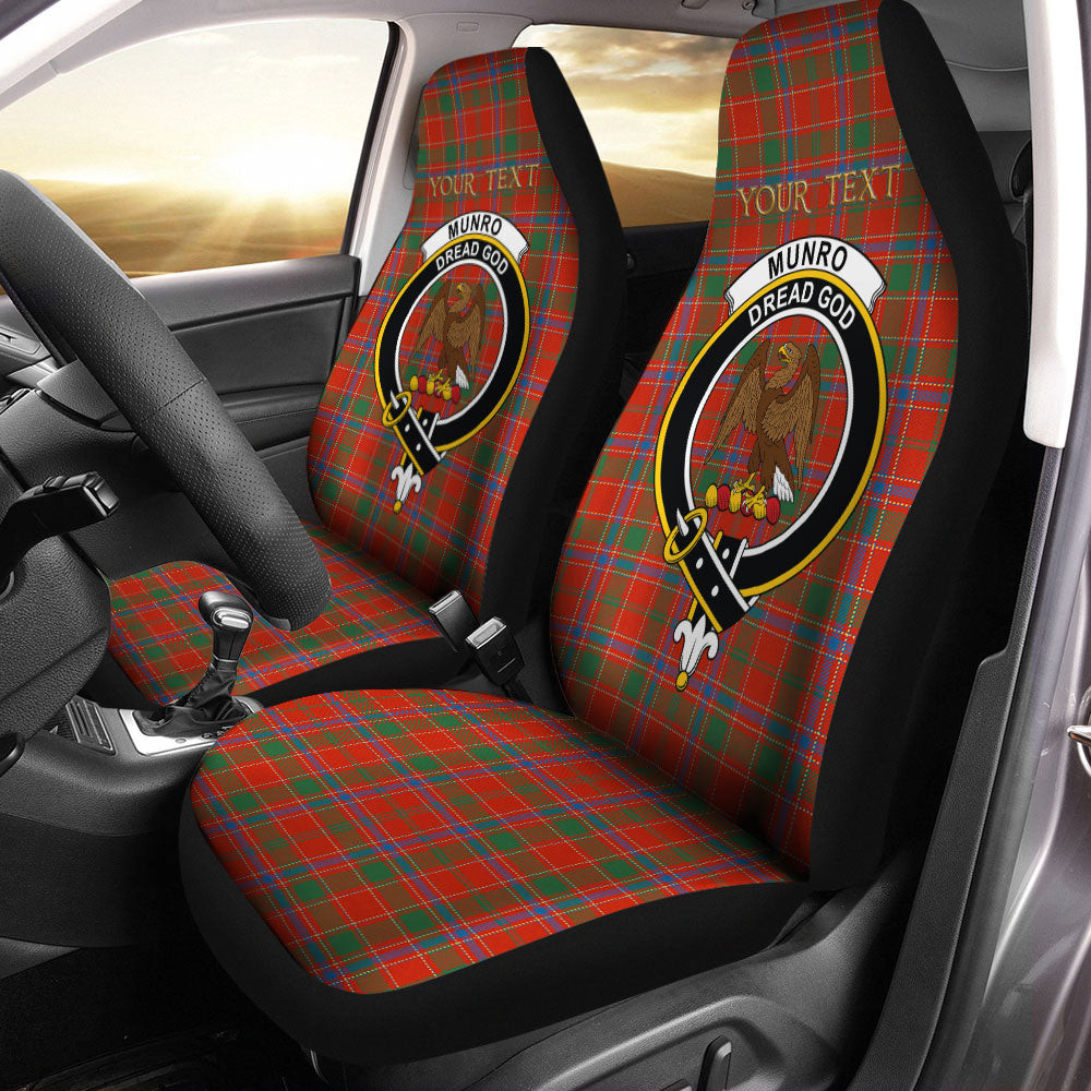 ScotsTee Shop Scottish Munro Ancient Clan Crest Tartan Car Seat Covers