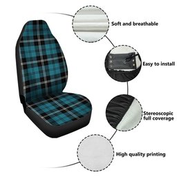 ScotsTee Shop Scottish Swan Ancient Clan Crest Tartan Car Seat Covers
