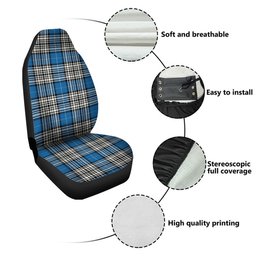 ScotsTee Shop Scottish Napier Ancient Clan Crest Tartan Car Seat Covers