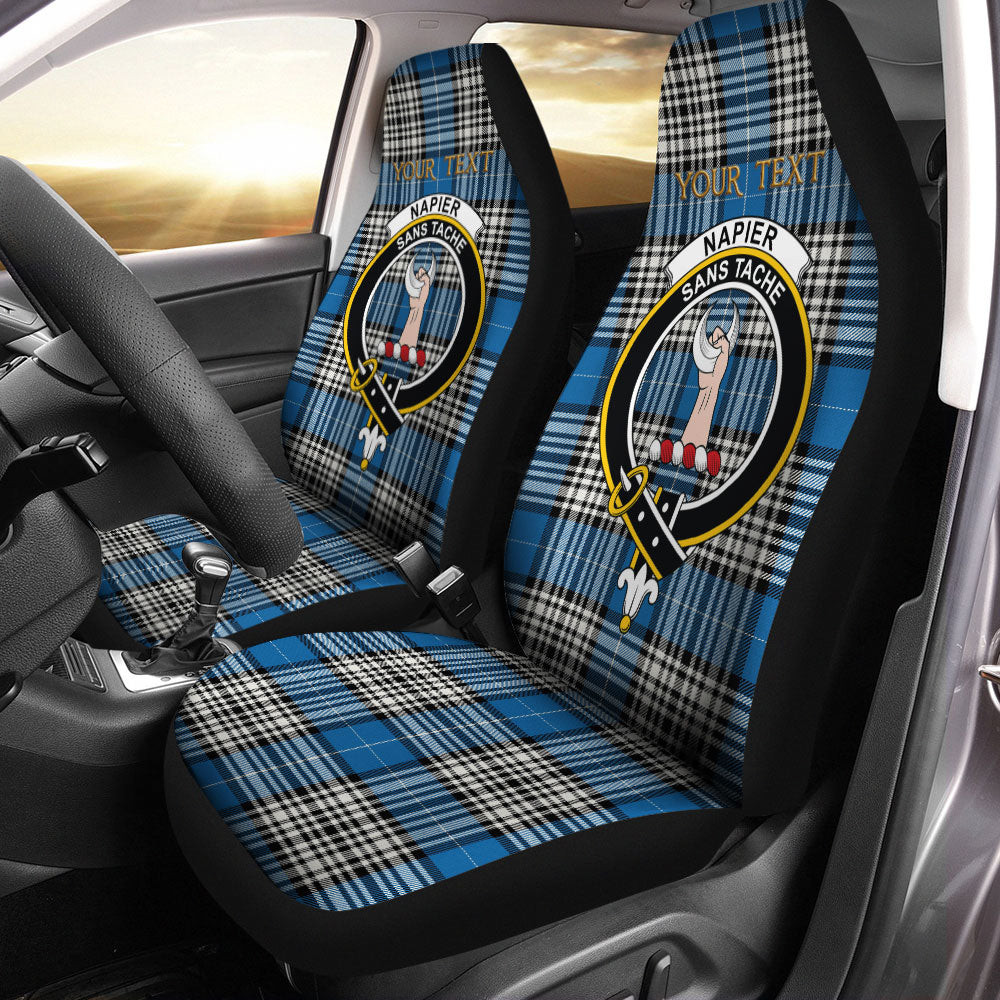 ScotsTee Shop Scottish Napier Ancient Clan Crest Tartan Car Seat Covers