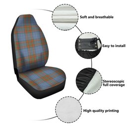 ScotsTee Shop Scottish Ralston UK Weathered Clan Crest Tartan Car Seat Covers