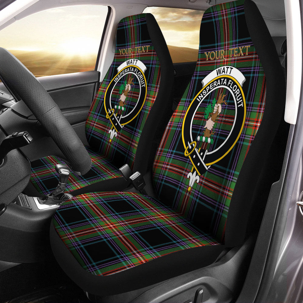 ScotsTee Shop Scottish Watt (Wate) Ancient Clan Crest Tartan Car Seat Covers