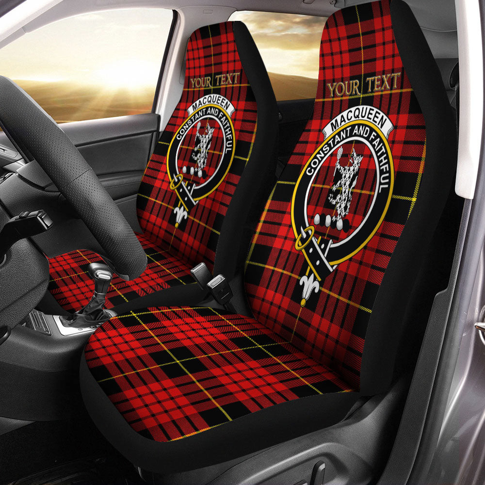ScotsTee Shop Scottish MacQueen Modern Clan Crest Tartan Car Seat Covers
