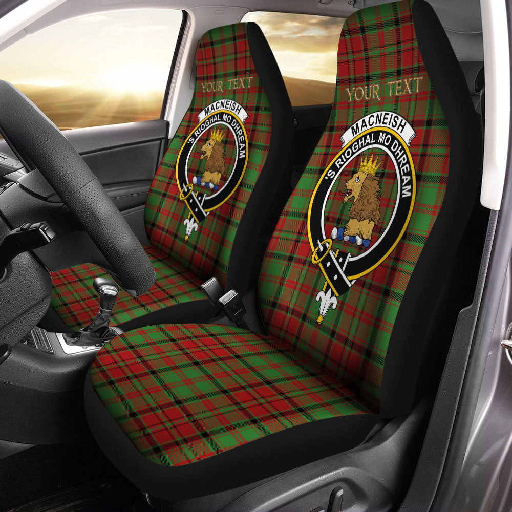 ScotsTee Shop Scottish MacNeish Modern Clan Crest Tartan Car Seat Covers