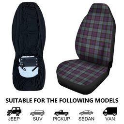 ScotsTee Shop Scottish Sempill (Semple) Weathered Clan Crest Tartan Car Seat Covers