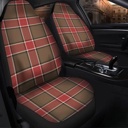 ScotsTee Shop Scottish Pollock Weathered Clan Crest Tartan Car Seat Covers