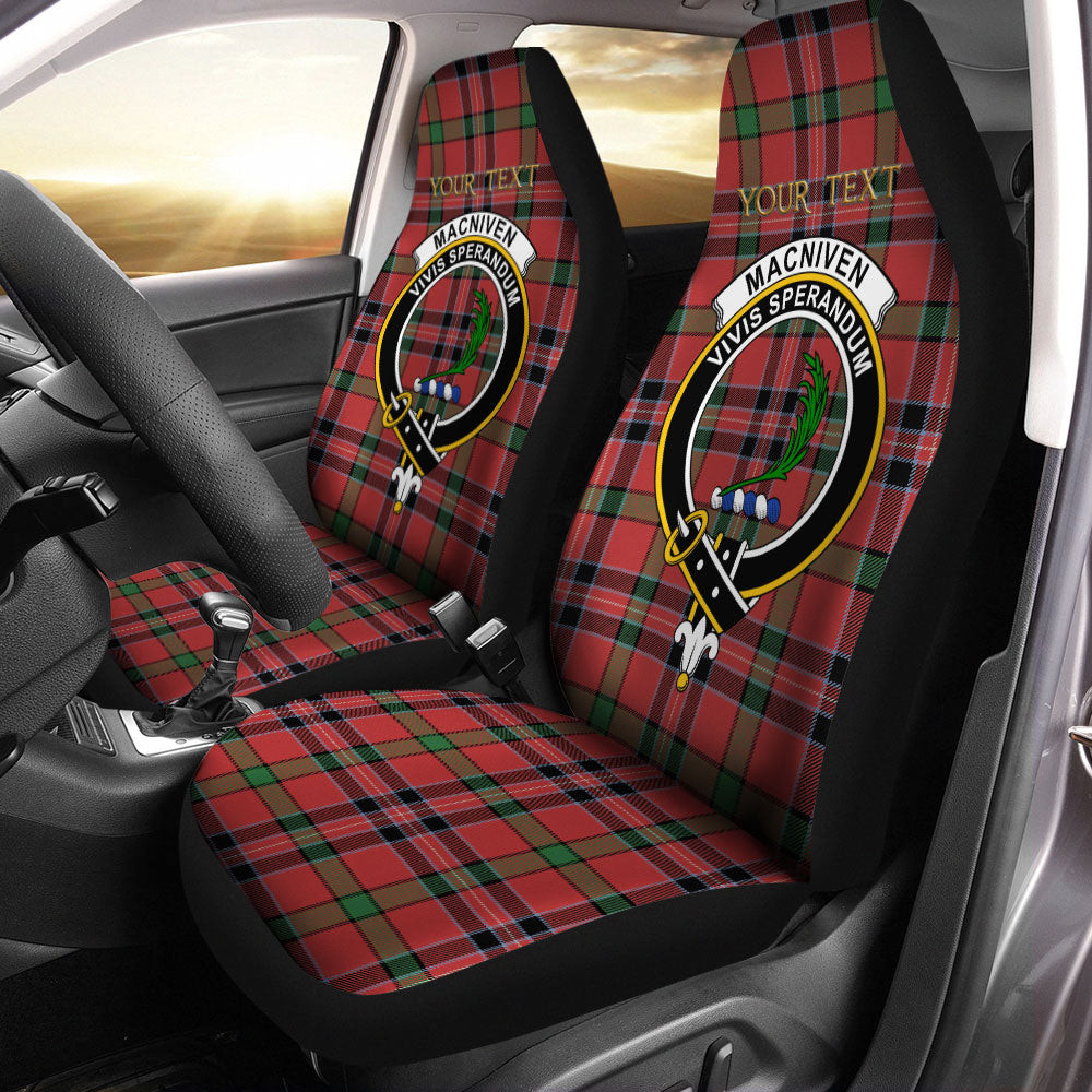 ScotsTee Shop Scottish MacNiven Ancient Clan Crest Tartan Car Seat Covers