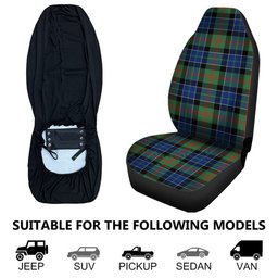 ScotsTee Shop Scottish Paterson Modern Clan Crest Tartan Car Seat Covers