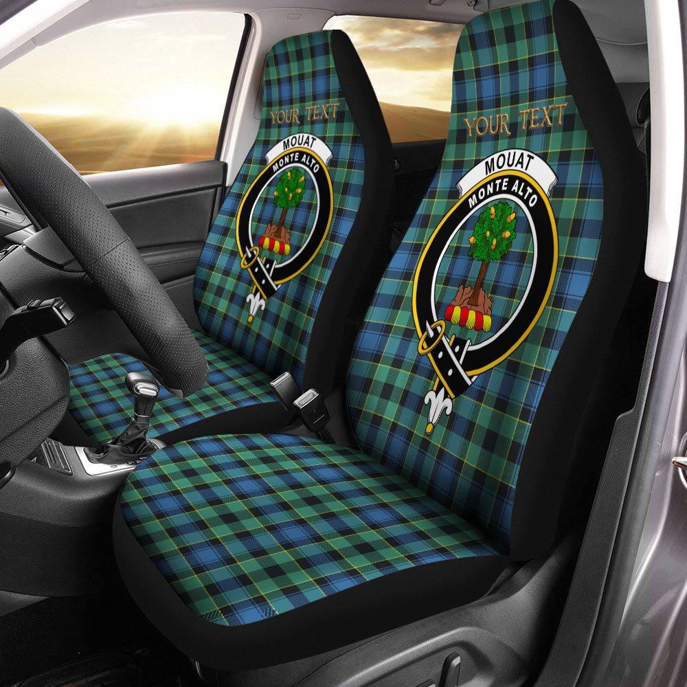 ScotsTee Shop Scottish Mouat Clan Crest Tartan Car Seat Covers