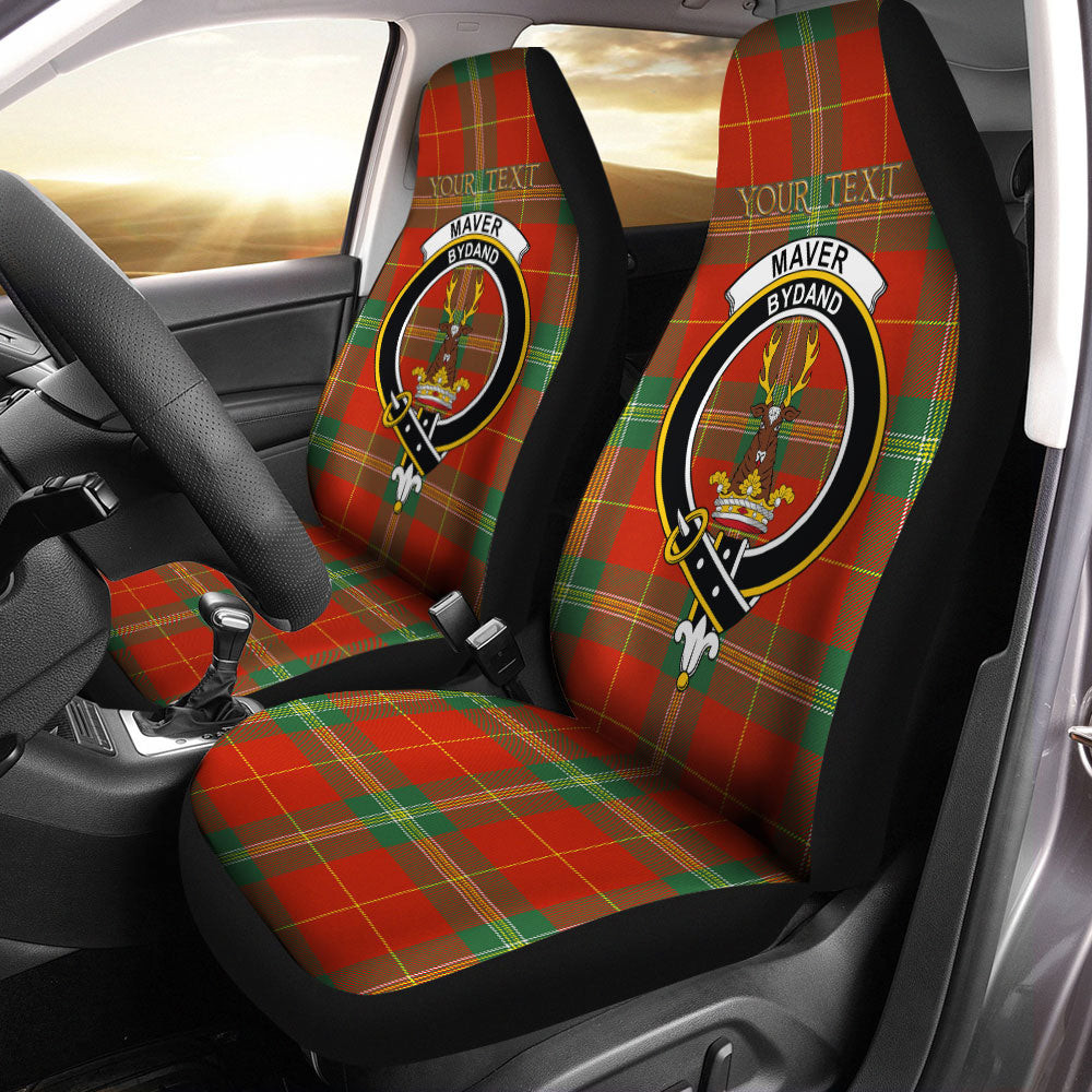 ScotsTee Shop Scottish Maver Modern Clan Crest Tartan Car Seat Covers