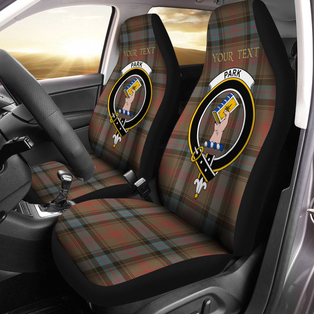 ScotsTee Shop Scottish Park Weathered Clan Crest Tartan Car Seat Covers