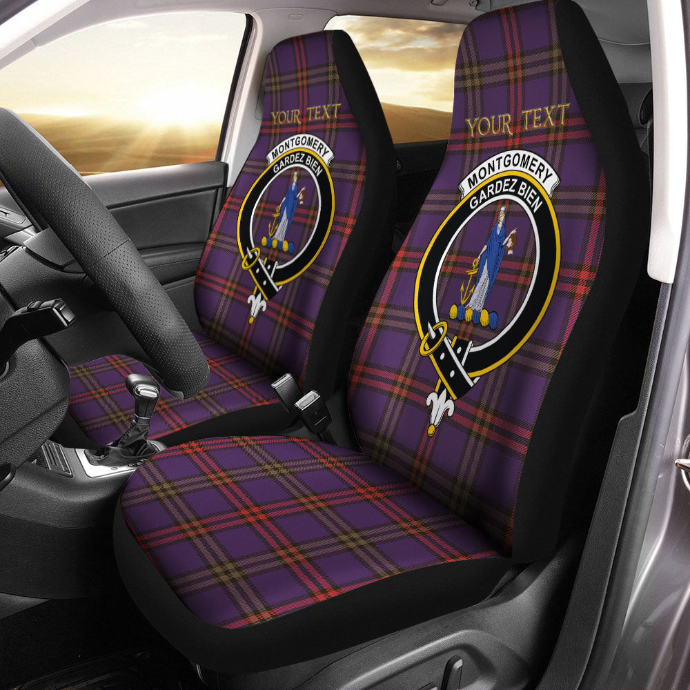 ScotsTee Shop Scottish Montgomery Weathered Clan Crest Tartan Car Seat Covers