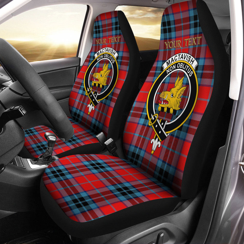 ScotsTee Shop Scottish MacTavish Modern Clan Crest Tartan Car Seat Covers