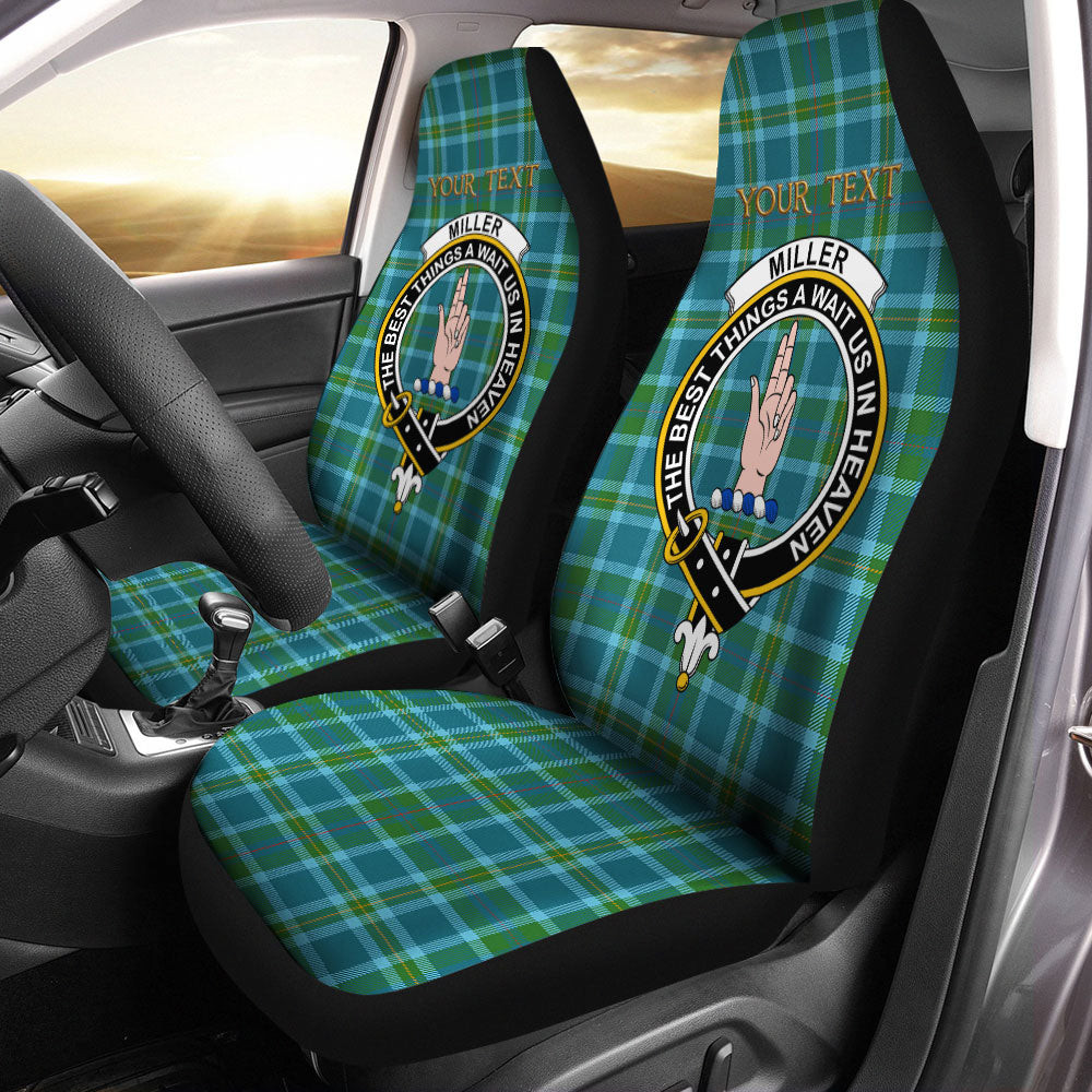 ScotsTee Shop Scottish Miller Ancient Clan Crest Tartan Car Seat Covers