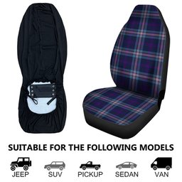 ScotsTee Shop Scottish Nevoy Clan Crest Tartan Car Seat Covers
