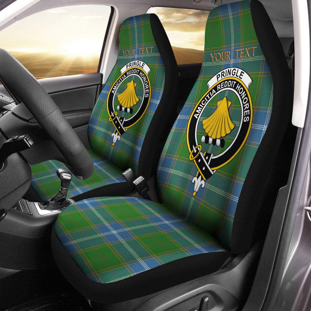 ScotsTee Shop Scottish Pringle Ancient Clan Crest Tartan Car Seat Covers
