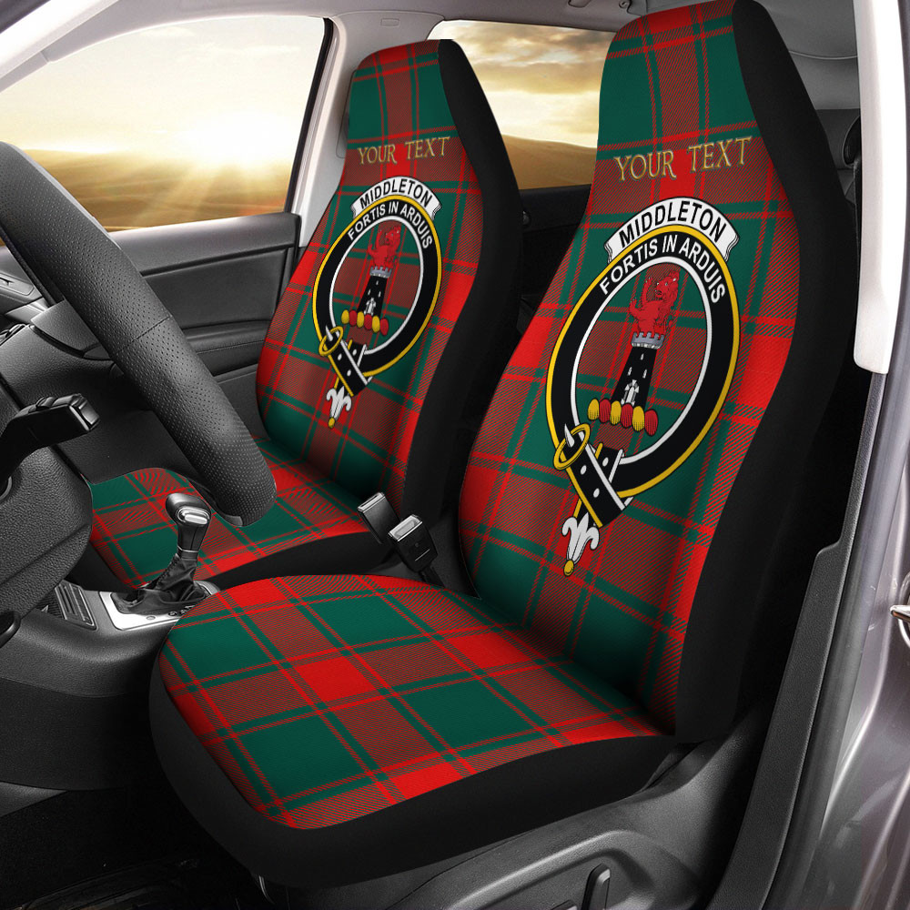 ScotsTee Shop Scottish Middleton Weathered Clan Crest Tartan Car Seat Covers