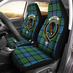 ScotsTee Shop Scottish Stirling Ancient Clan Crest Tartan Car Seat Covers