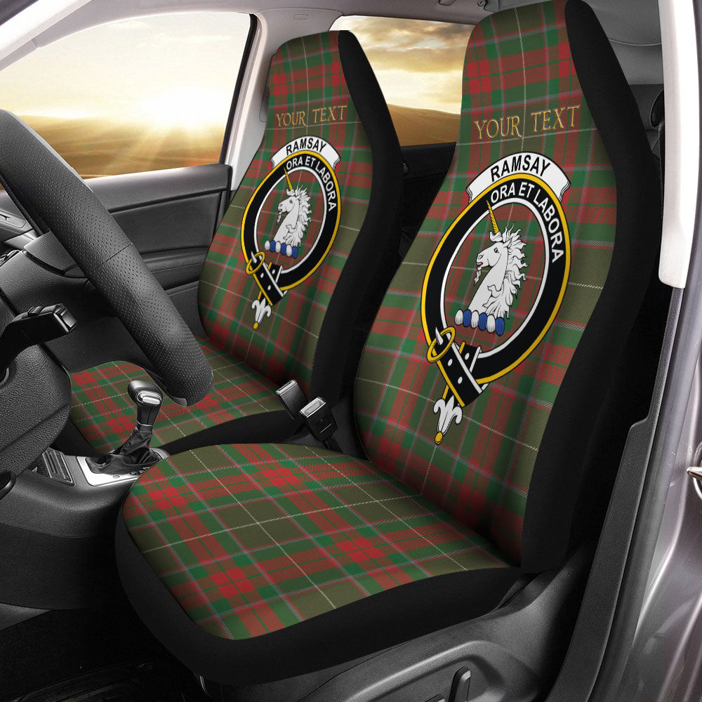 ScotsTee Shop Scottish Ramsay Green Ancient Clan Crest Tartan Car Seat Covers