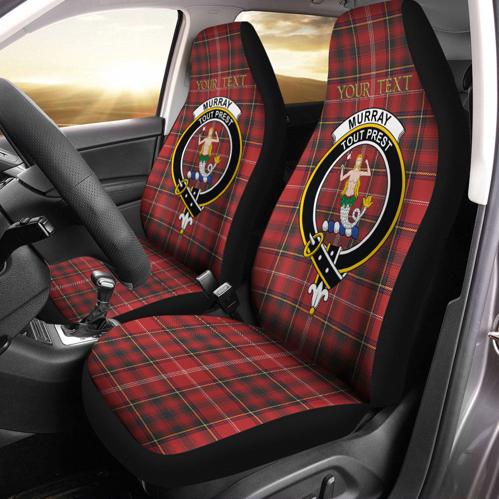 ScotsTee Shop Scottish Murray Plaid Artifact Weathered Clan Crest Tartan Car Seat Covers
