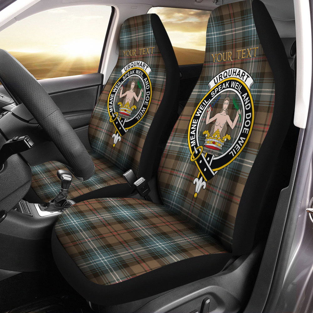 ScotsTee Shop Scottish Urquhart Weathered Clan Crest Tartan Car Seat Covers