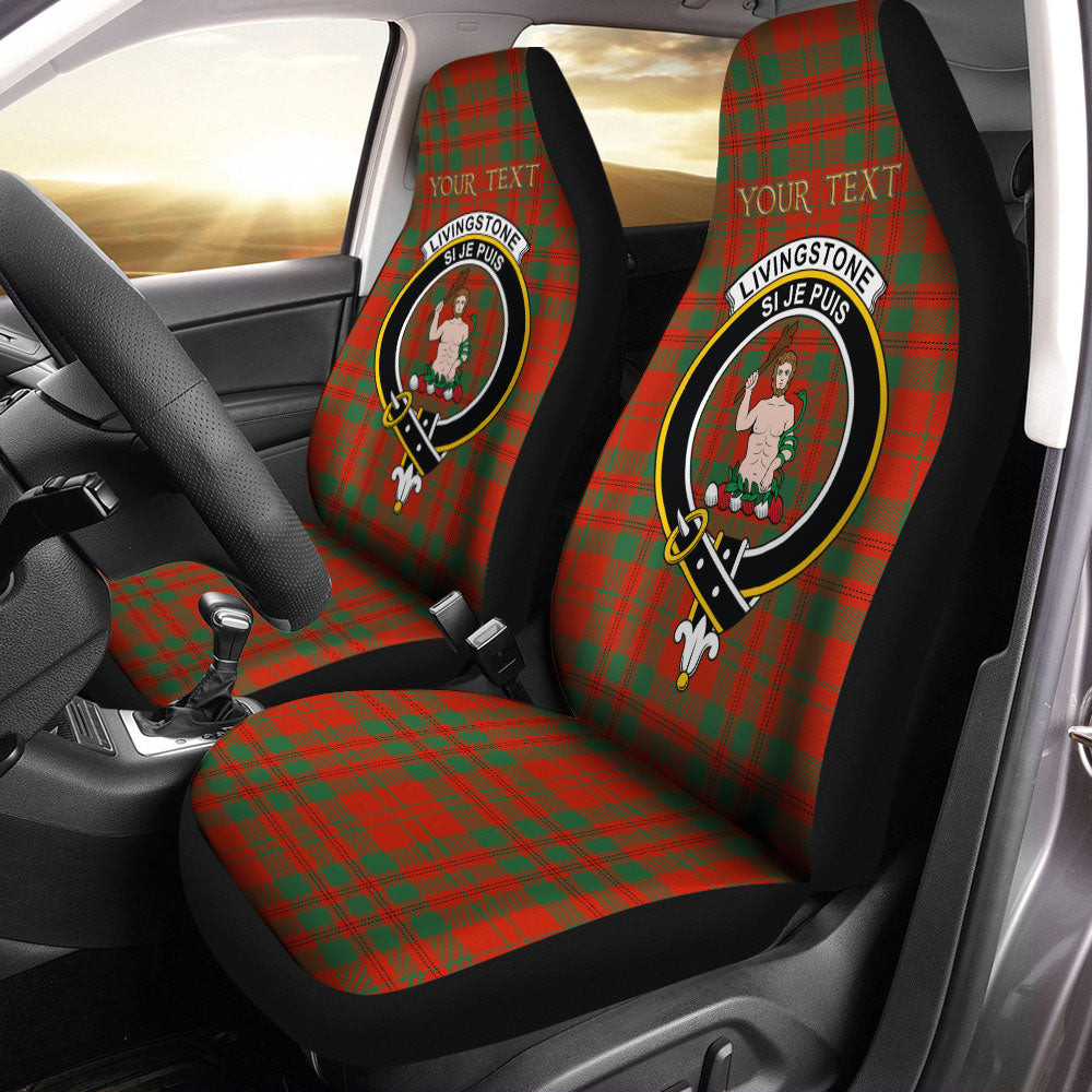 ScotsTee Shop Scottish Livingstone Ancient Clan Crest Tartan Car Seat Covers