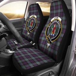 ScotsTee Shop Scottish Lyon ((Liall Lyall Lyle) Weathered Clan Crest Tartan Car Seat Covers
