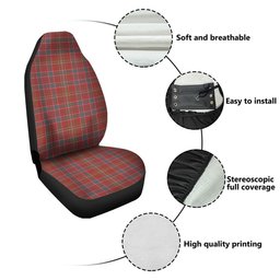 ScotsTee Shop Scottish Lumsden Weathered Clan Crest Tartan Car Seat Covers