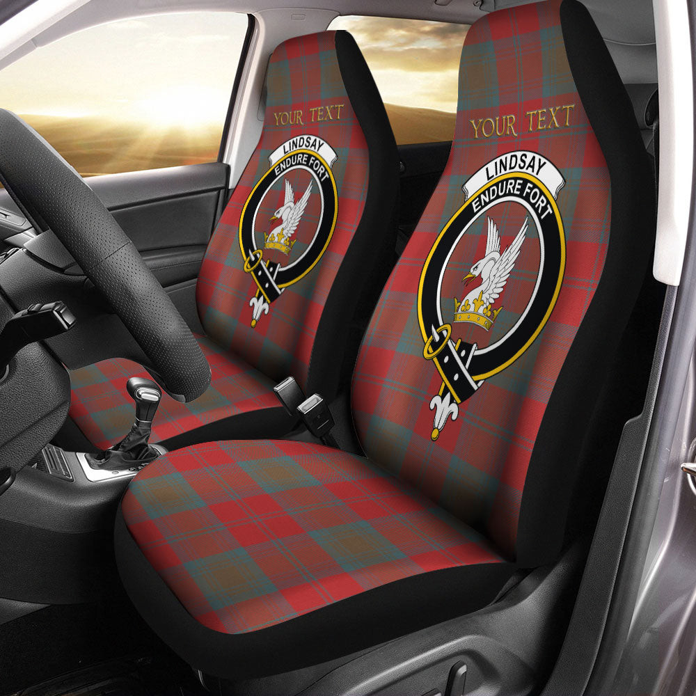 ScotsTee Shop Scottish Lindsay Weathered Clan Crest Tartan Car Seat Covers