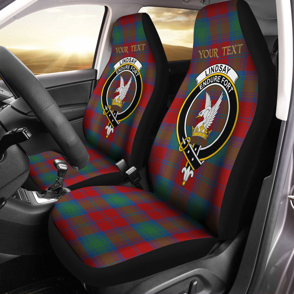 ScotsTee Shop Scottish Lindsay Modern Clan Crest Tartan Car Seat Covers