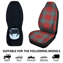 ScotsTee Shop Scottish Lennox Weathered Clan Crest Tartan Car Seat Covers