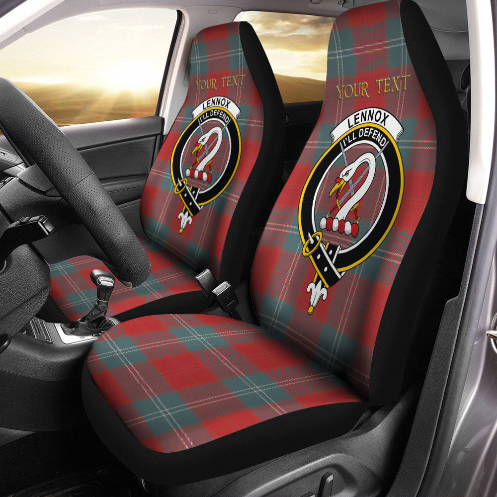ScotsTee Shop Scottish Lennox Weathered Clan Crest Tartan Car Seat Covers