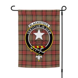 ScotsTee Shop Scottish Blackstock Hunting Weathered Clan Crest Tartan Garden Flag