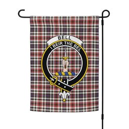 ScotsTee Shop Scottish Bell Border (Bell Southern Bell) Weathered Clan Crest Tartan Garden Flag