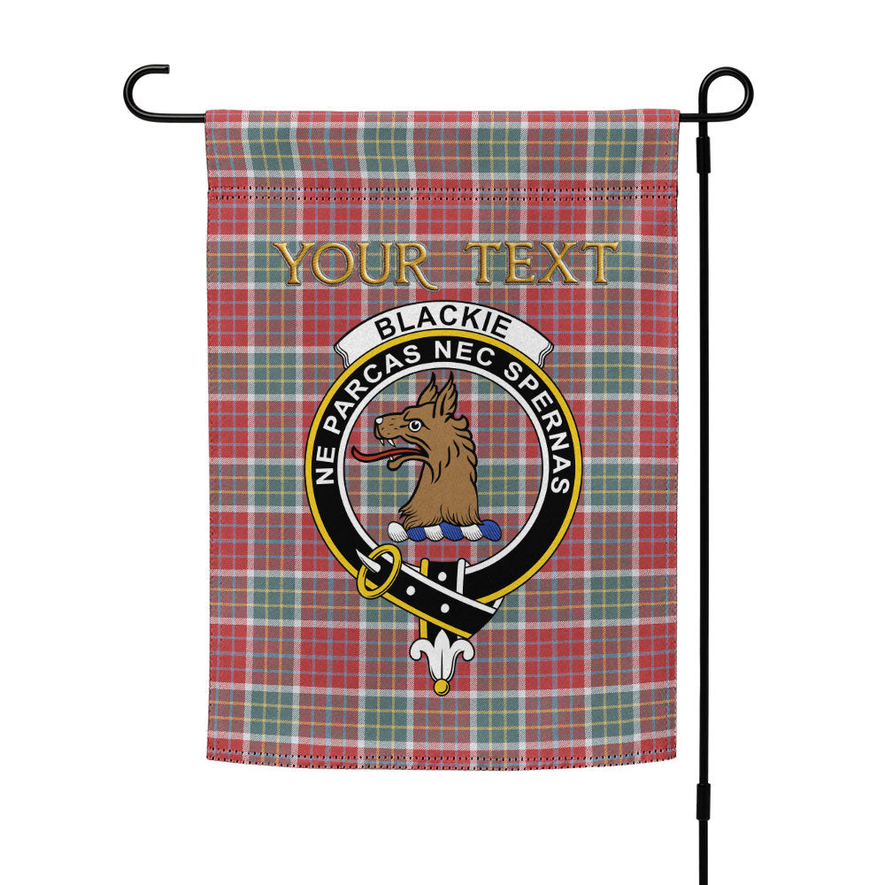 ScotsTee Shop Scottish Blackie Weathered Clan Crest Tartan Garden Flag
