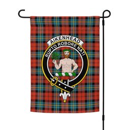 ScotsTee Shop Scottish Aitken Ancient Clan Crest Tartan Garden Flag