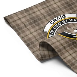 ScotsTee Shop Scottish Craig (Craigie) Weathered Clan Crest Tartan Garden Flag