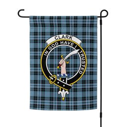 ScotsTee Shop Scottish Clark (Clergy) Ancient Clan Crest Tartan Garden Flag