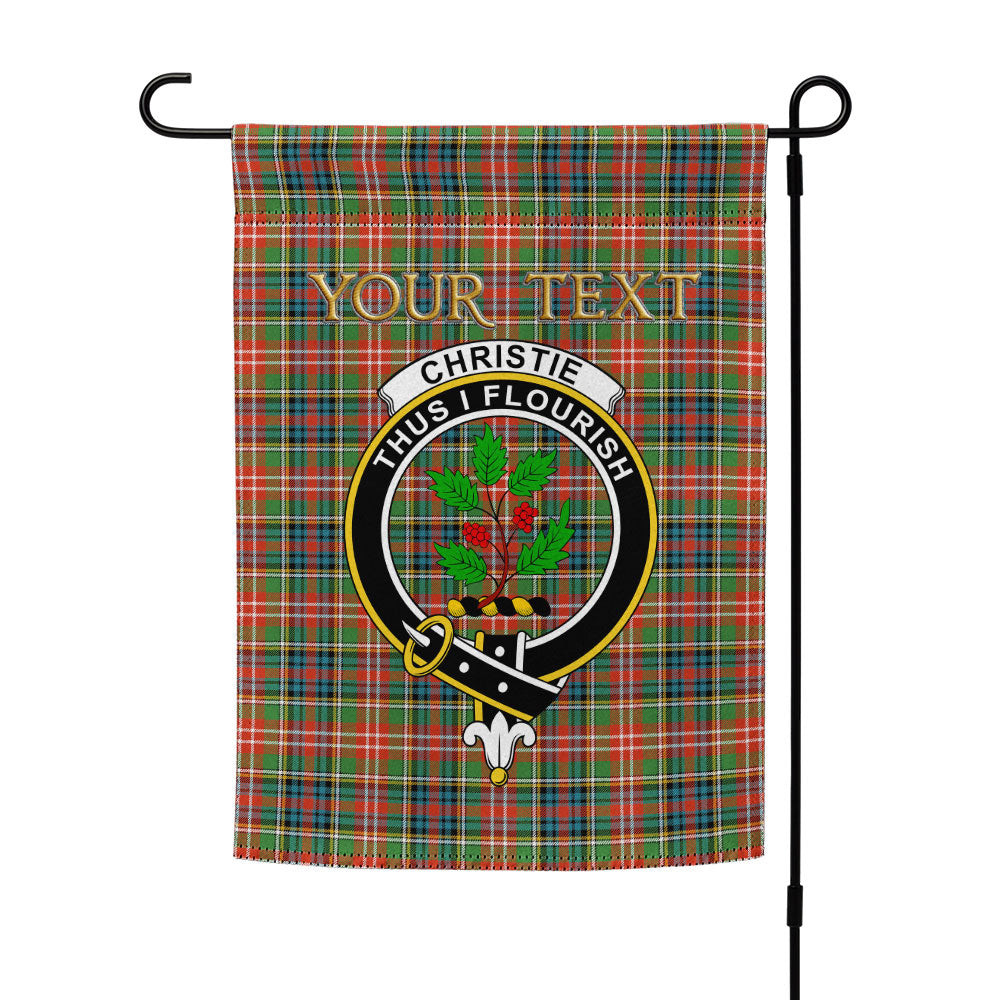 ScotsTee Shop Scottish Christie Ancient Clan Crest Tartan Garden Flag