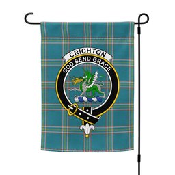 ScotsTee Shop Scottish Crichton (Creighton) Ancient Clan Crest Tartan Garden Flag