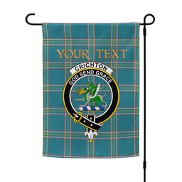 ScotsTee Shop Scottish Crichton (Creighton) Ancient Clan Crest Tartan Garden Flag